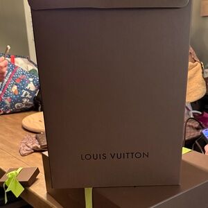 Louis Vuitton Dark Brown Box with Black Logo